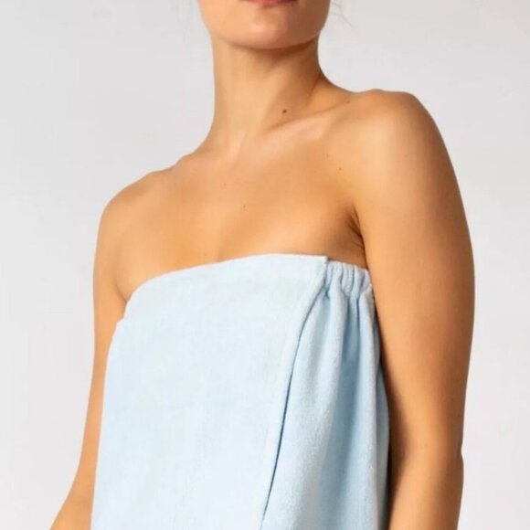 NEW in package P.J. Salvage powder blue towel wrap - Picture 3 of 7